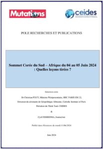 Lire la suite à propos de l’article Sommet Corée du Sud – Afrique du 04 au 05 Juin 2024 : Quelles leçons tirées ?