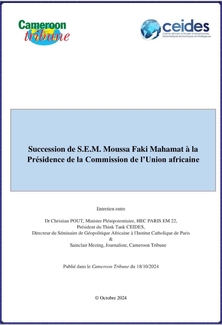 You are currently viewing Succession de S.E.M. Moussa Faki Mahamat à la Présidence de la Commission de l’Union africaine